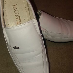 Lacoste men’s white dress shoes size 9